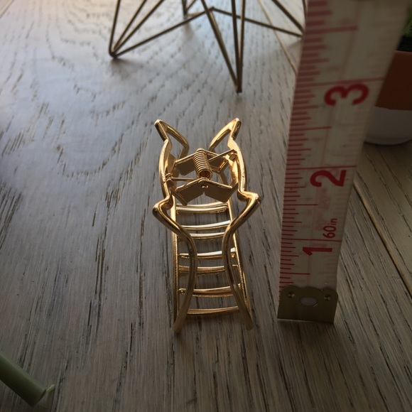 Neko gold metal kitty ears hair clip - Picture 7 of 7